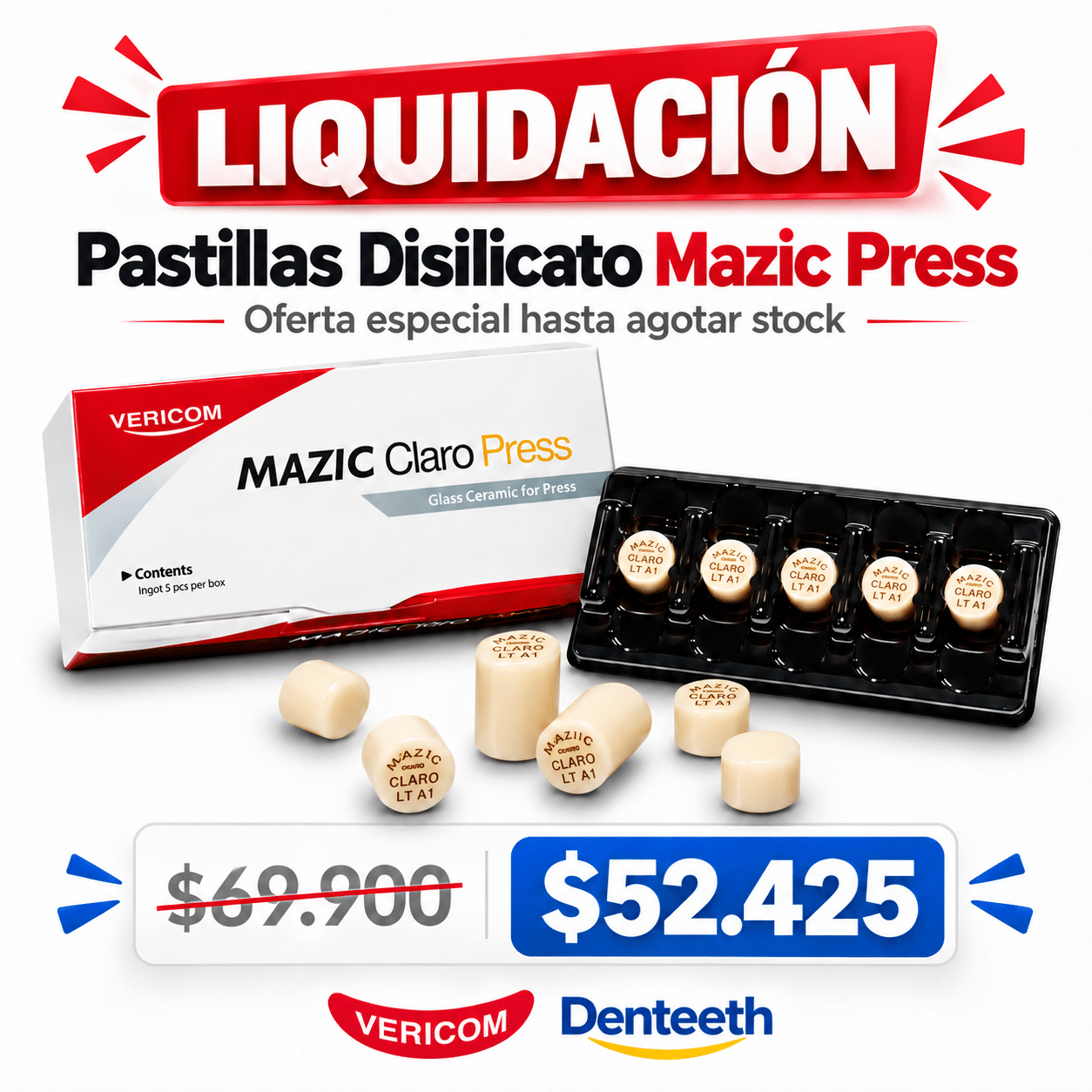 Pastillas Disilicato Mazic Press