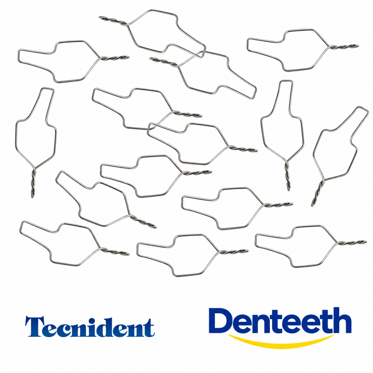 Ligaduras Metalicas Preformadas Tecnident Cortas .025mm