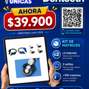 Kit de Matrices Seccionales C2 ZtDental – 2 Anillas + 100 Matrices