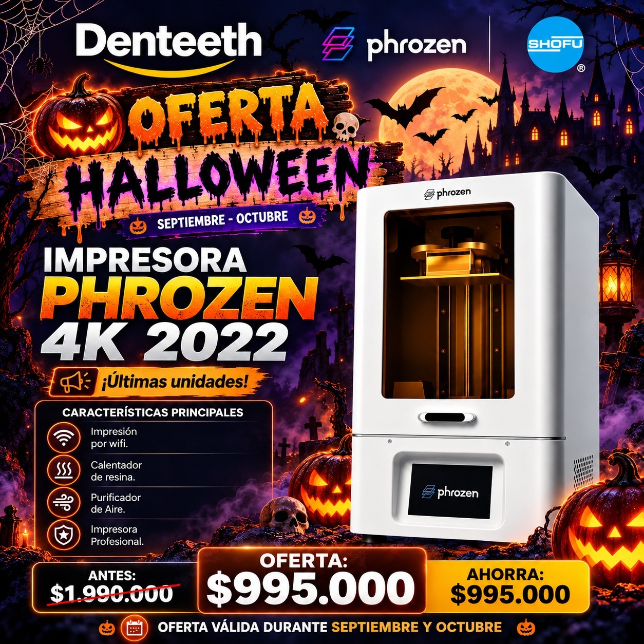 IMPRESORA PHROZEN 4K 2022